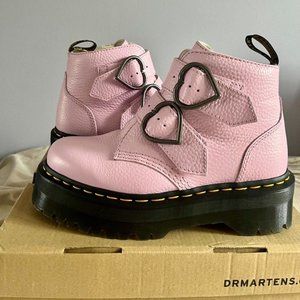 Devon Heart Pink Lavender Dr. Marten Boots Size 7